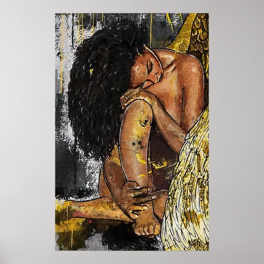 黒人女性アフロ・アメリカン ポスター (正面)