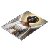 黒人女性エンジェル宗教美術 ノートブック (左側)