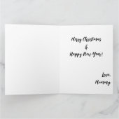 黒人女性クリスマスメラニンシアスタシスタクリスマスシスタ カード (内部)