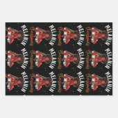 黒人女性クリスマスメラニンシアスタシスタクリスマスシスタ ラッピングペーパーシート (正面2)