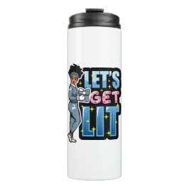 黒人女性クリスマス酒のサイスタに火をつけよう タンブラー