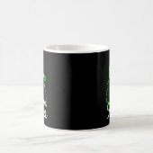 黒人女性グリーンリボン精神衛生啓発 コーヒーマグカップ (中央)
