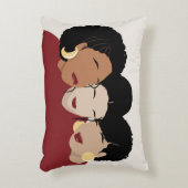 黒人女性シスター・フレンズ アクセントクッション (正面(垂直))