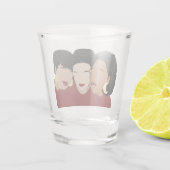 黒人女性シスター・フレンズ ショットグラス (裏面)