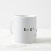 黒人女性セーター笑顔カメラ コーヒーマグカップ (正面左)
