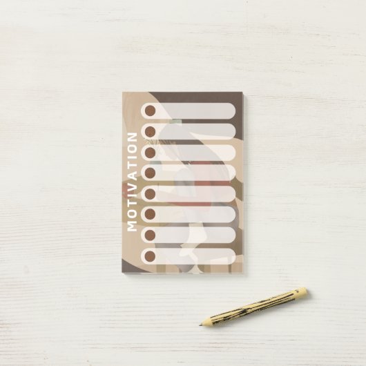 黒人女性デイリー週次モチベーション・リスト ポストイット (デスク上)