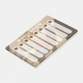 黒人女性デイリー週次モチベーション・リスト ポストイット (アングル)