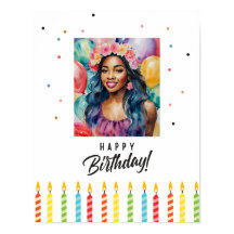 黒人女性ハッピーバースデー数々のカラー