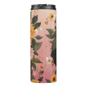 黒人女性バラ&ひまわりカーリーアフロシスタ タンブラー (裏面)