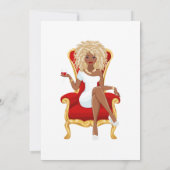 黒人女性バースデーパーティー 招待状 (裏面)