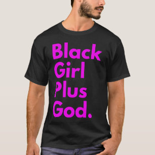黒人女性プラス神 Tシャツ