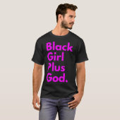 黒人女性プラス神 Tシャツ (正面フル)