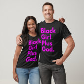 黒人女性プラス神 Tシャツ (ユニセックス)