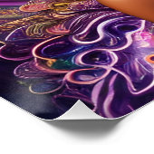 黒人女性メラニンクイーンブラウンスキンシスタウィメンズ ポスター (コーナー)