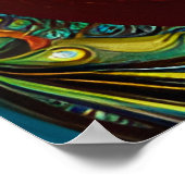 黒人女性メラニンクイーンブラウンスキンシスタマーメイド ポスター (角)