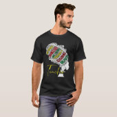 黒人女性先生アフロレトロ黒歴史月間 Tシャツ (正面フル)