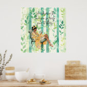 黒人女性前向き確認ポスター ポスター (キッチン)