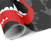 黒人女性吸血鬼ファンスプキー・ハロウィーン ラッピングペーパー (ロールコーナー)