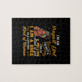 黒人女性威厳がある誕生日ギフトイムレオ女王 ジグソーパズル (横)