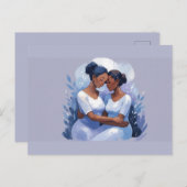 黒人女性感謝ポストカード ポストカード (正面/裏面)