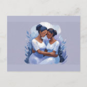 黒人女性感謝ポストカード ポストカード (正面)