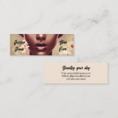 黒人女性気にの接顔を美しくする スキニー名刺 (正面/裏面)