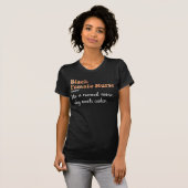 黒人女性看護師の定義がおもしろい看護好きな人へ Tシャツ (正面フル)