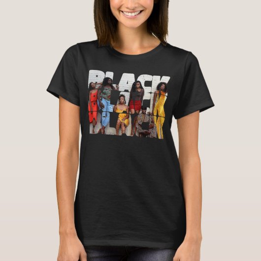 黒人女性美しいブラックエクセレンス黒人女性Mag Tシャツ (正面)
