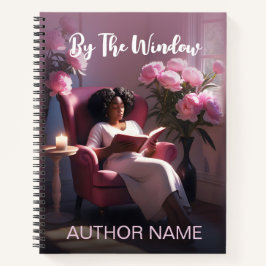 黒人女性読ズバイウィンドウブックカバーノート ノートブック
