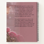 黒人女性読ズバイウィンドウブックカバーノート ノートブック (裏面)