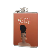 黒人女性金ゴールドシェード&ハイバン、銅茶色 フラスク (左)