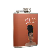 黒人女性金ゴールドシェード&ハイバン、銅茶色 フラスク (右)