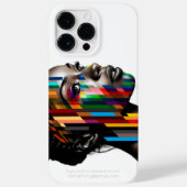 黒人女性顔カラーバーポートレート Case-Mate iPhoneケース (裏面)