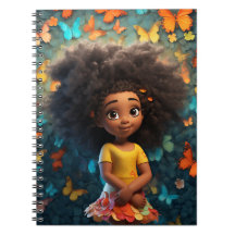 黒人女性魔法メラニン茶色の肌の女の子の花