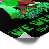 黒人女性5月We衣服グリーンメンタルヘルス阿波 ポスター (角)