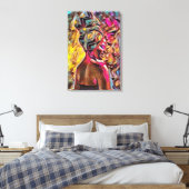 黒人女性 キャンバスプリント (インサイチュ (寝室))