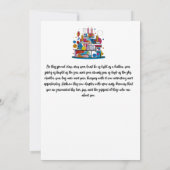 黒人女性:キュービストの芸術作品 サンキューカード (裏面)