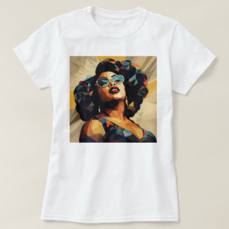 黒人女性:キュービストの芸術作品 Tシャツ