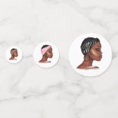 黒人女性 コンフェッティ (裏面)