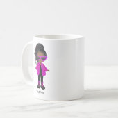 黒人女性 コーヒーマグカップ (正面左)
