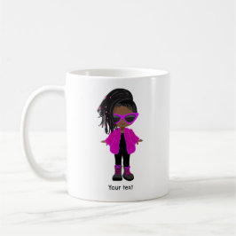 黒人女性 コーヒーマグカップ