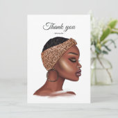 黒人女性 サンキューカード (スタンド正面)