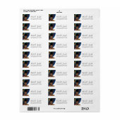 黒人女性、ナチュラルヘアトップ結び目、部族柄 ラベル (フルシート)