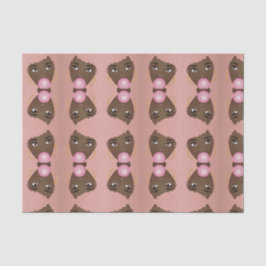 黒人女性，ピンクアフロ，ピンクバブルガム 薄葉紙