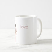 黒人女性 ピンクドレス 赤ちゃん コーヒーマグカップ (正面右)