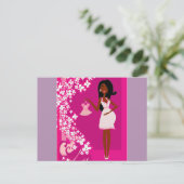 黒人女性 ポストカード (スタンド正面)