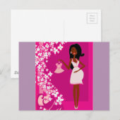 黒人女性 ポストカード (正面/裏面)