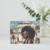 黒人女性 ポストカード (スタンド正面)