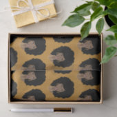 黒人女性、天然毛、マスタードイエロー 薄葉紙 (ギフト)