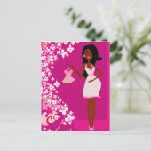 黒人女性 案内ポストカード (スタンド正面)